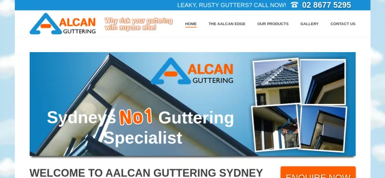 Screenshot Aalcan Guttering