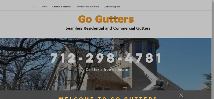 Screenshot TheGoGutters.com