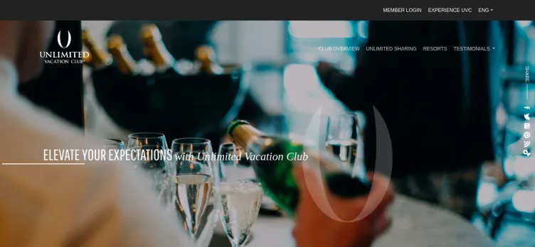 Screenshot Unlimited Vacation Club
