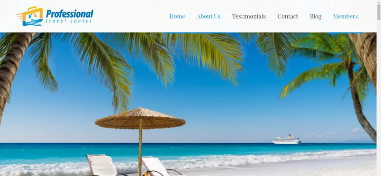 Screenshot Professional Travel Center