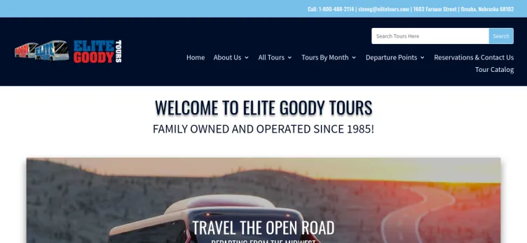 Screenshot Elite Tours