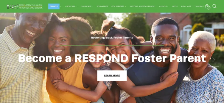 Screenshot Foster-Adopt.org