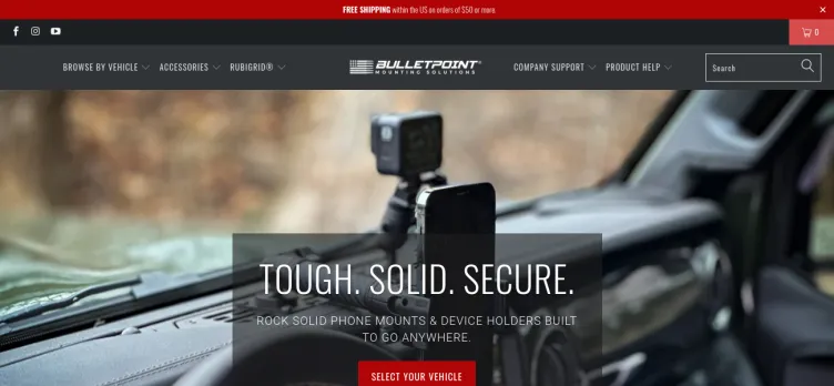 Screenshot Bulletpoint Mounting Solutions