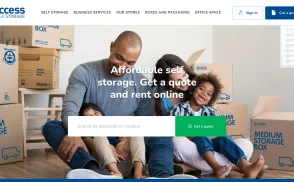 Access Self Storage website