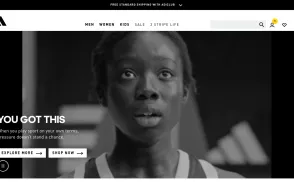 Adidas website