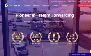 Air 7 Seas Transport Logistics website