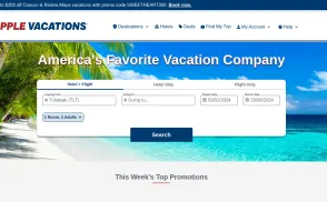 Apple Vacations website