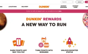 Dunkin' Donuts website