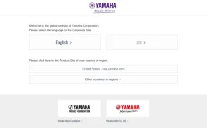 Yamaha website