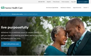 Aurora Health Care website