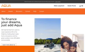 Aqua Finance website