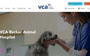 Becker Animal Hospital & Pet Resort website