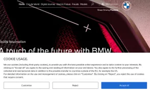 BMW / Bayerische Motoren Werke website