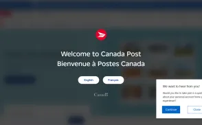 Canada Post website