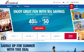 Carnival Cruise Lines website
