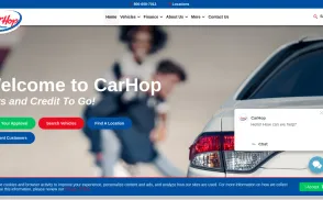 CarHop Auto Sales & Finance website