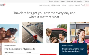 Travelers Insurance website