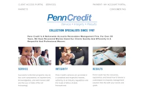 Penn Credit website
