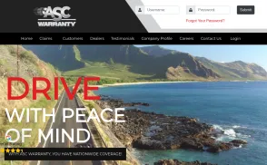 ASC Warranty website