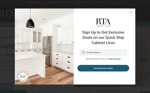 RTA Cabinet Store website