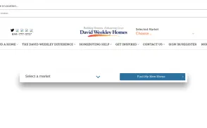 David Weekley Homes website