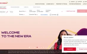 Air India website