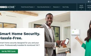 Brinks Home Security website