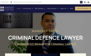 Saggi Law Firm website
