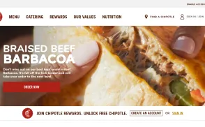 Chipotle Mexican Grill website