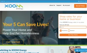 XOOM Energy website