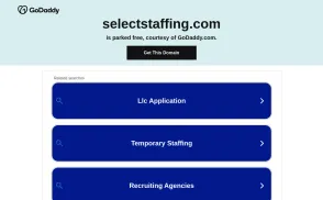 Select Staffing website