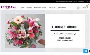 Freeman Florist website