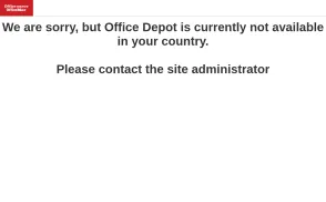 Office Depot website