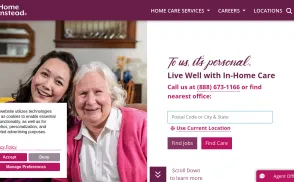 Home Instead Senior Care website