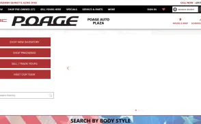 Poage Auto Plaza website