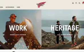 Red Wing Shoes website