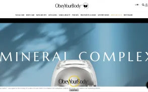 Obey Your Body / Genome Cosmetics website