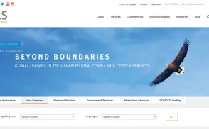 BLS International Services website