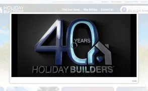 Holiday Builders website