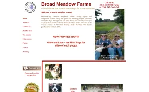 Broad Meadow Farme website