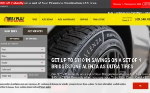 Tires Plus Total Car Care website