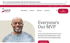 MVP Health Care website