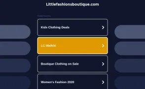 Little Fashions Boutique website