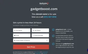 GadgetBoost website