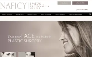 Naficy Plastic Surgery & Rejuvenation Center website