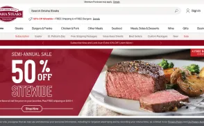 Omaha Steaks website