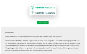 Sentry Marketing website