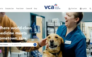 VCA Animal Hospitals website