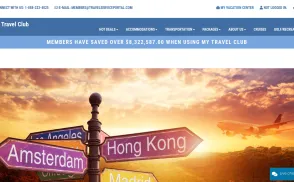 Vacation Travel Club website
