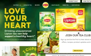 Lipton Tea website